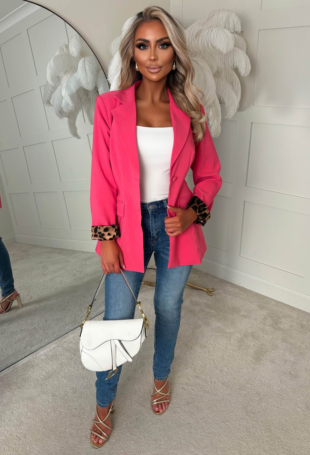 Fuchsia Fitted Blazer